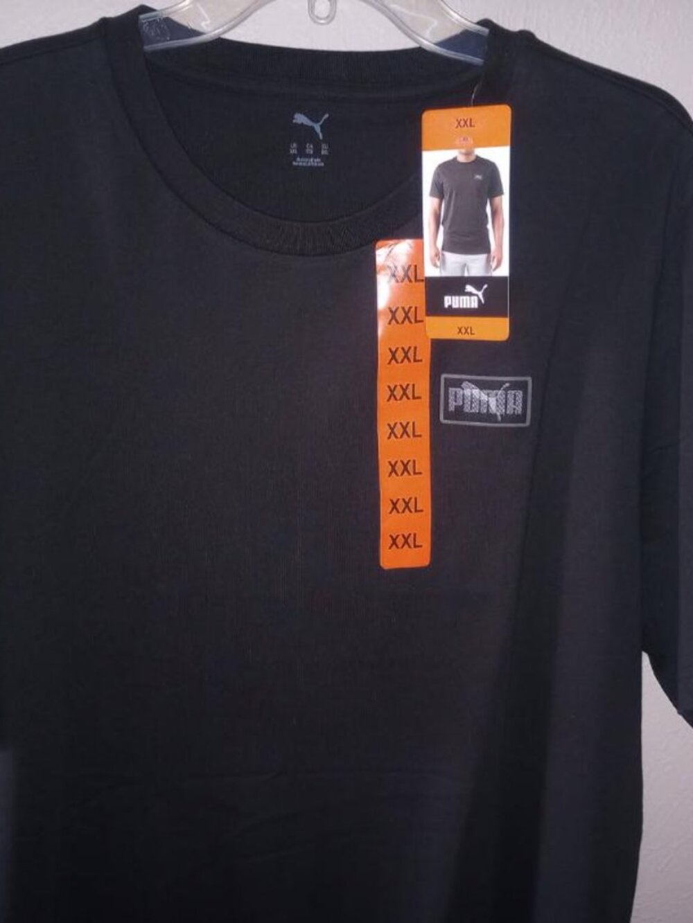 PUMA Men's Size XXL Black Short Sleeve Logo Tee T-Shirt NWT - Picture 3 of 5